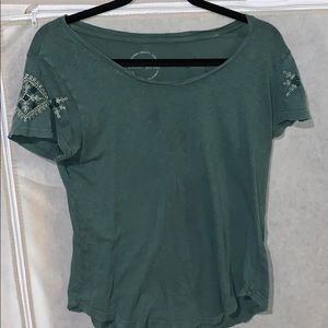 Lucky Brand Green T-Shirt Size M